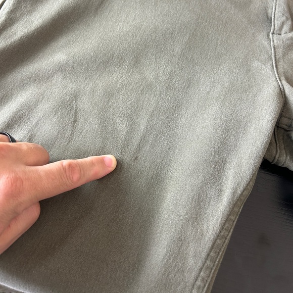 Mugsy Olives Pants Chino Cotton Twill Casual Classic Streetwear Travel Green 42 - Picture 13 of 14